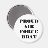 Magnet Proud Air Force Brat (Vorderseite/Rückseite)