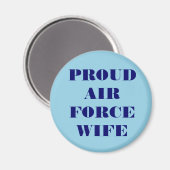 Magnet Proud Air Force Ehefrau (Vorderseite/Rückseite)