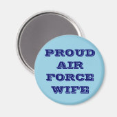 Magnet Proud Air Force Ehefrau (Vorderseite/Rückseite)