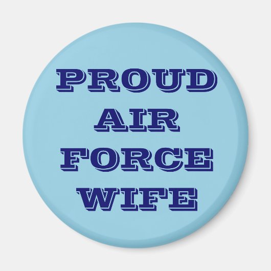 Magnet Proud Air Force Ehefrau (Vorne)
