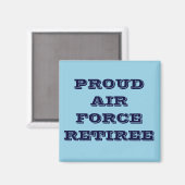 Magnet Proud Air Force Retiree (Vorderseite/Rückseite)