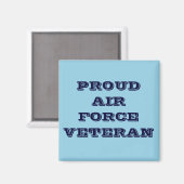 Magnet Proud Air Force Veteran (Vorderseite/Rückseite)
