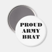 Magnet Proud Army Brat (Vorderseite/Rückseite)