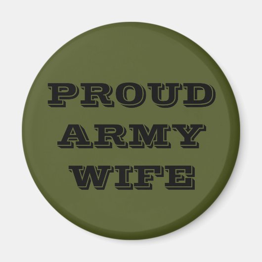 Magnet Proud Army-Ehefrau (Vorne)
