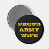 Magnet Proud Army-Ehefrau (Vorderseite/Rückseite)