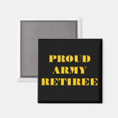 Magnet Proud Army Retiree (Vorderseite/Rückseite)