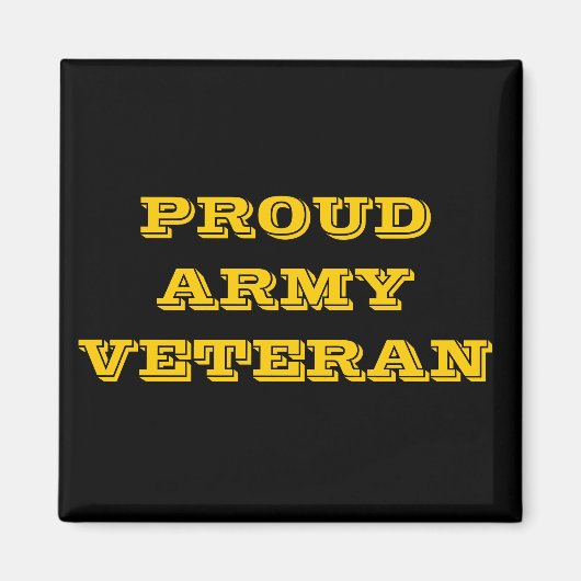 Magnet Proud Army Veteran (Vorne)
