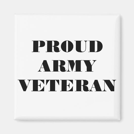 Magnet Proud Army Veteran (Vorne)