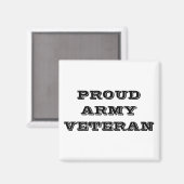 Magnet Proud Army Veteran (Vorderseite/Rückseite)