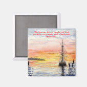Magnet "Psalms & Watercolor" (Vorderseite/Rückseite)