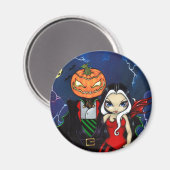 Magnet "Pumpkin King's Night Out" (Vorderseite/Rückseite)