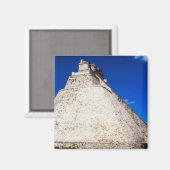 Magnet-Pyramid of the Magician - Uxmal, Mexiko Magnet (Vorderseite/Rückseite)