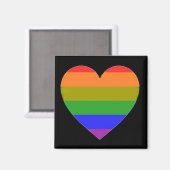 Magnet Rainbpw Herz (Vorderseite/Rückseite)