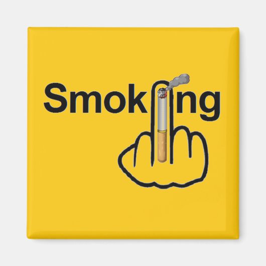 Magnet Rauchen Gedreht (Vorne)