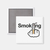 Magnet Rauchen Gedreht (Vorderseite/Rückseite)