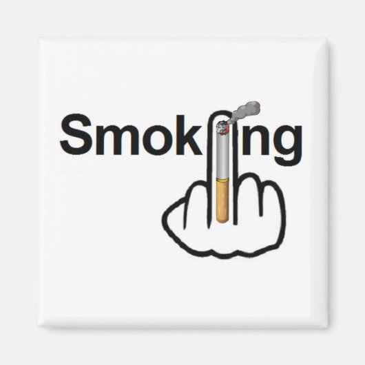 Magnet Rauchen Gedreht (Vorne)