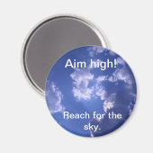 Magnet Reach für den Himmel. (Vorderseite/Rückseite)