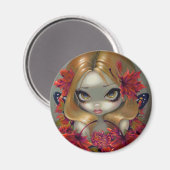 Magnet "Red Maple Fairy" (Vorderseite/Rückseite)