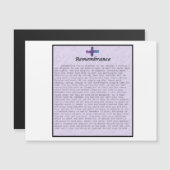 Magnet-Rememberance Magnetkarte (Vorne/Hinten)