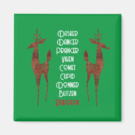 Magnet - Rentier des Weihnachtsmannes - Rudolph