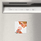 Magnet ~ RETRO Gal Genießen Soda Fountain Drink (In Situ (Geschirrspüler))