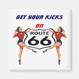 Magnet ~ RETRO "KICKS" MÄDCHEN Hol dir deins an de