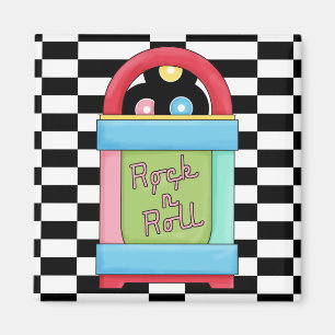 Magnet Retro-Soda-Shop Rock N Roll Party Zeit