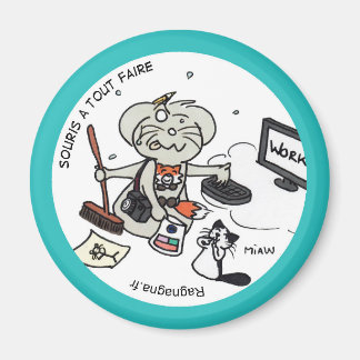 Magnet Rond "Lächle, alles zu tun"