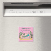 Magnet - rosa Gartenarbeit (In Situ (Geschirrspüler))