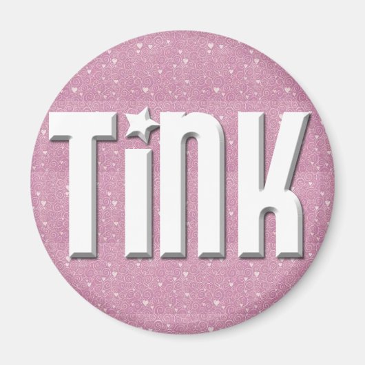 Magnet - Rosa Herzen in Weiß (Vorne)