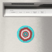 Magnet Rot und Blau Explosion Doughnut (In Situ (Geschirrspüler))