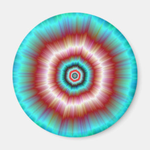 Magnet Rot und Blau Explosion Doughnut