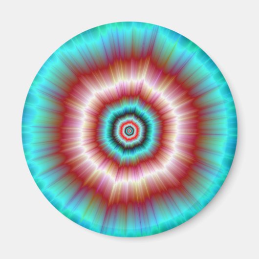 Magnet Rot und Blau Explosion Doughnut (Vorne)