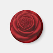 Magnet - Rote Rosenblüte (Vorne)