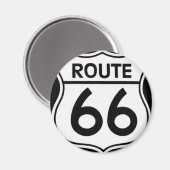 Magnet „ROUTE 66 " (Vorderseite/Rückseite)