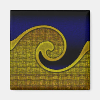 Magnet Royal Navy Blue Swirl Gold, Matching Set