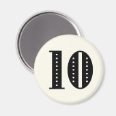 Magnet rund Nr. 10 (Vorderseite/Rückseite)