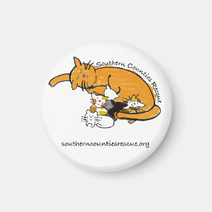 Magnet (rundes Miezekatze-Logo)