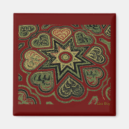 Magnet "Rustikale Herzen"