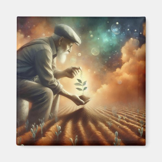 Magnet "Samen der Erneuerung" Kühlschrank (Vorne)