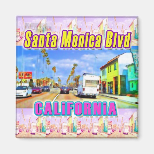 Magnet "Santa Monica Blvd 1" (Vorne)