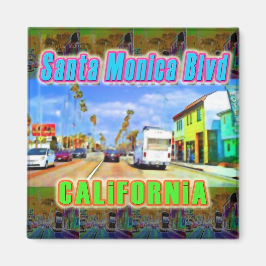 Magnet "Santa Monica Blvd 2" (Vorne)