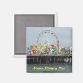 Magnet Santa Monica Pier (Vorderseite/Rückseite)