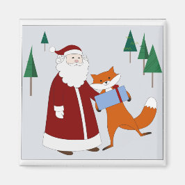 Magnet Santa und Fox