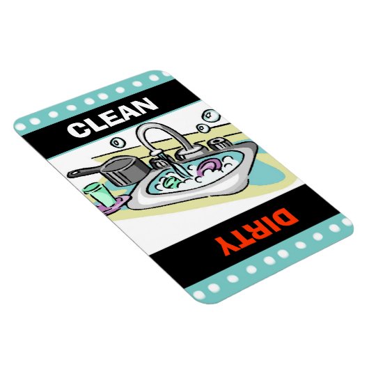 Magnet "Saubere" Geschirr (Rechte Seite)