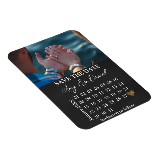 Magnet Save the Date Kalender (Rechte Seite)