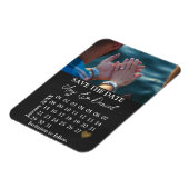 Magnet Save the Date Kalender (Linke Seite)
