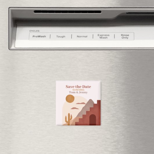 Magnet Save the Date - Terracotta by Ludilabel (In Situ (Geschirrspüler))