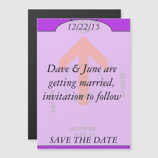 Magnet - Save the Date - verdrehen (Vorne/Hinten)