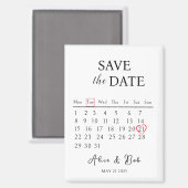 Magnet save the dates, Customizable Save the Date  (Vorderseite/Rückseite)